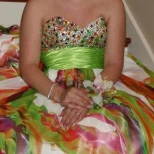 Pink by Alexia Designs Strapless Dress Size 4